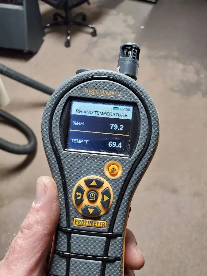 Moisture meter humidity assessment for Fire & Smoke Damage Restoration in San Francisco